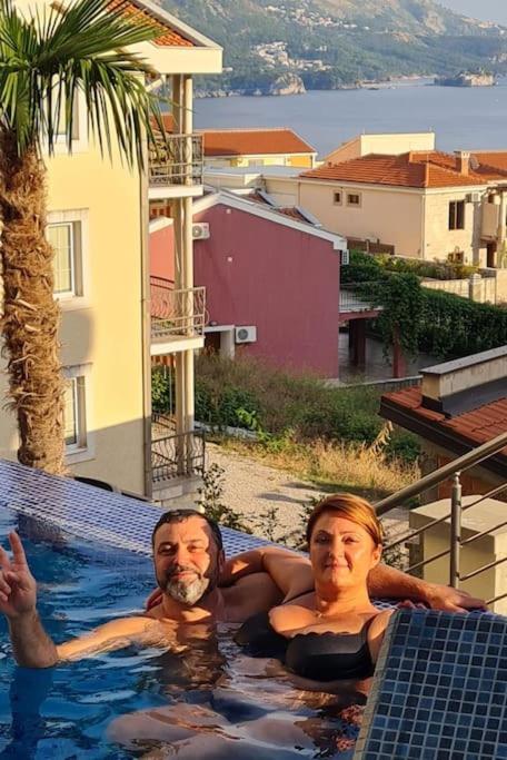 Modern Top Floor Sea View 3Br With Pools, Spa & Fitness Bečići 외부 사진