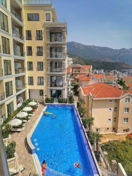 Modern Top Floor Sea View 3Br With Pools, Spa & Fitness Bečići 외부 사진